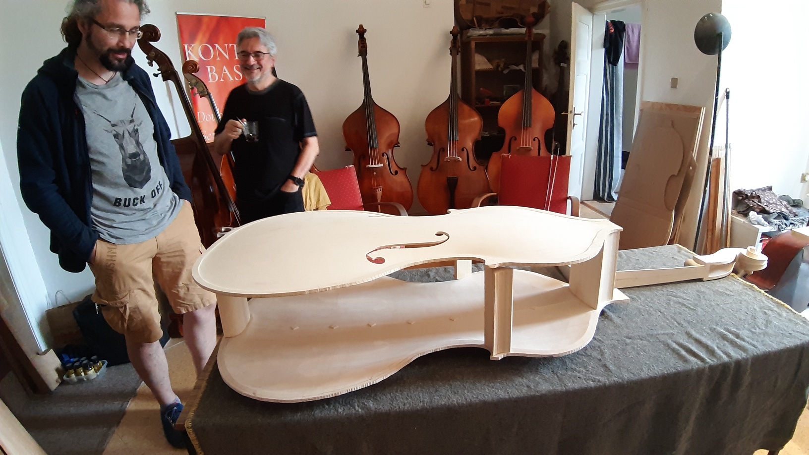 Workshop seřízení a nastavení kontrabasu - konstrukce